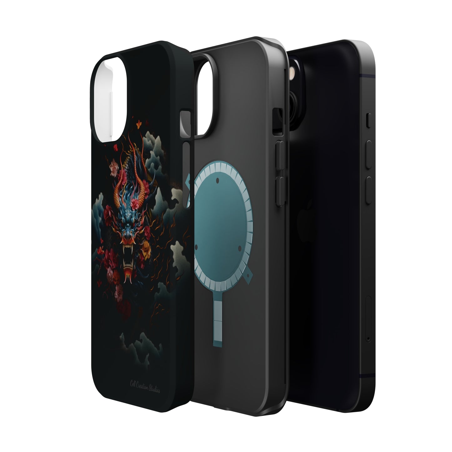 Introducing the "Japanese Dragon Majesty" Cell Phone Case – Embrace the Legend in Style -MagSafe Tough Cases