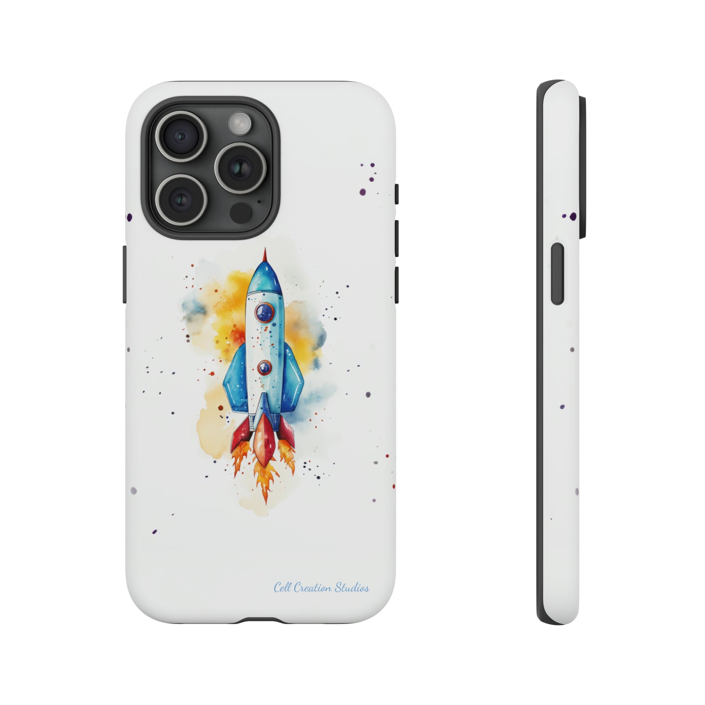 Introducing our "Cosmic Rocket" Cell Phone Case – Where Style Meets Adventure -Tough Cases