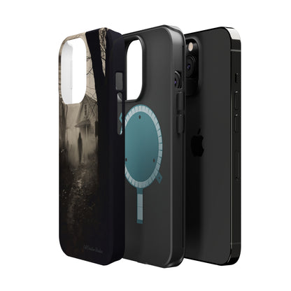 Introducing the "Ethereal Encounter" Cell Phone Case – Unveil the Mystery of the Ghostly Presence -MagSafe Tough Cases