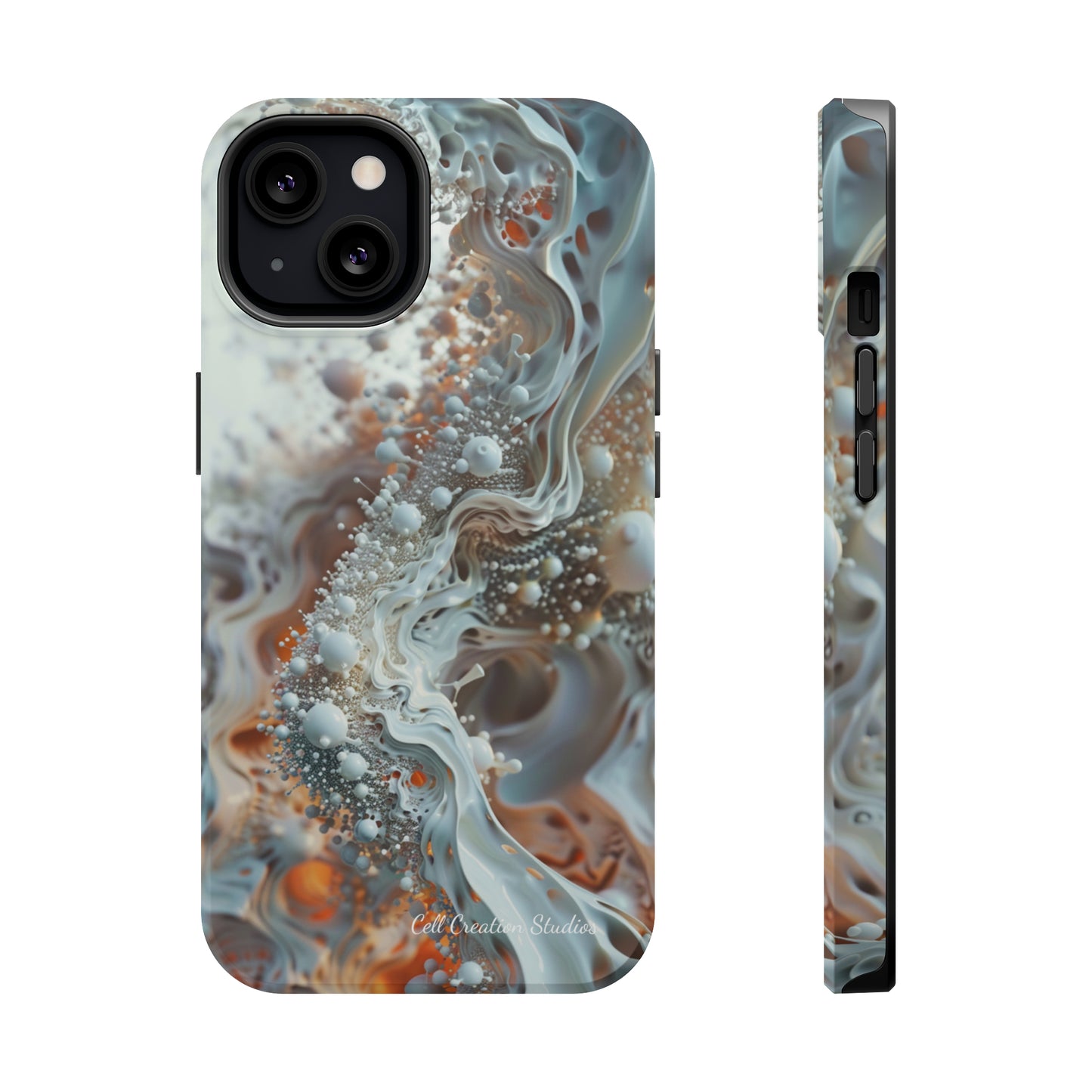 "3D Liquid Splash" -MagSafe Tough iPhone Cases