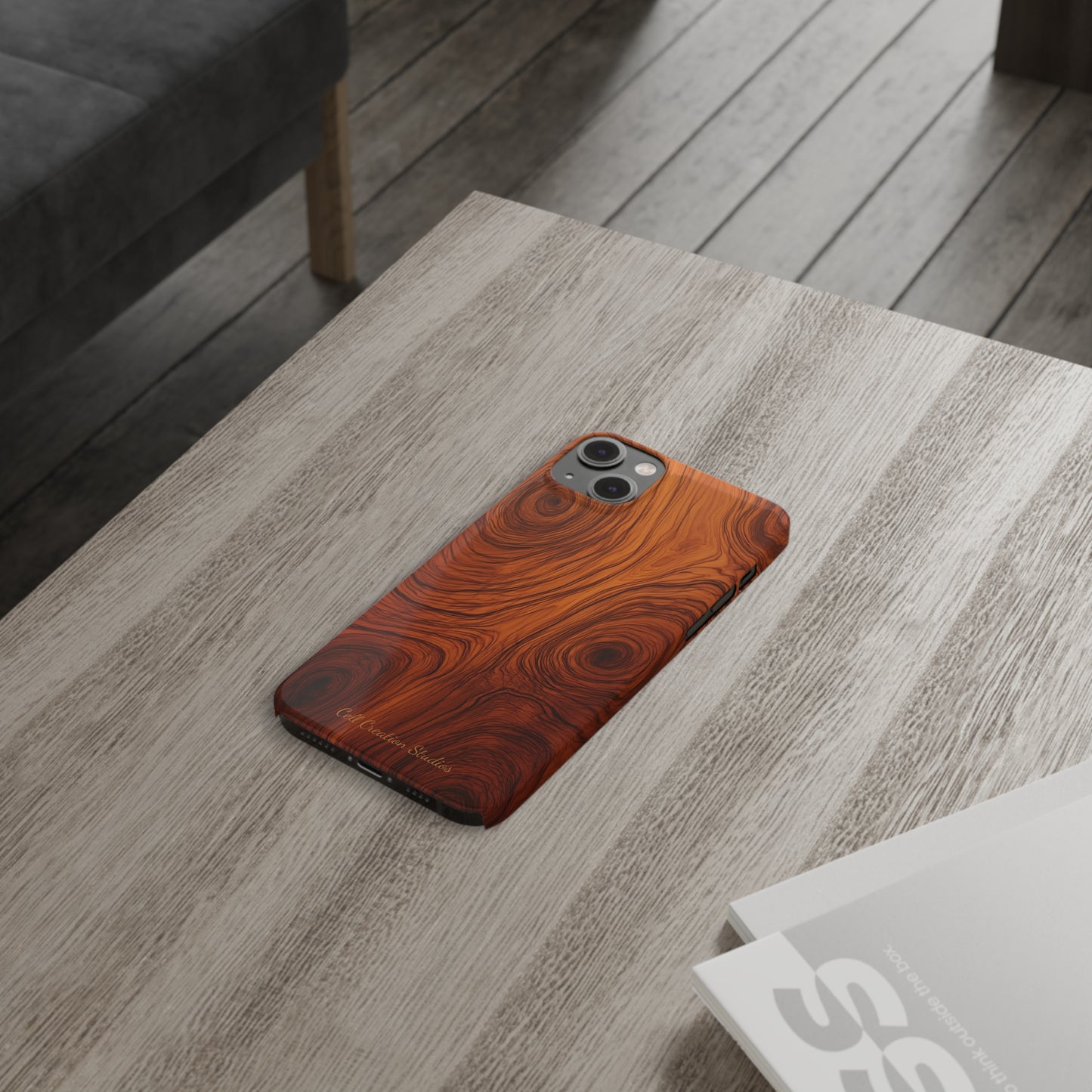 Introducing the "Natural Woodgrain" Cell Phone Case – Embrace Organic Beauty with Wood Pattern Design -Slim Phone Cases