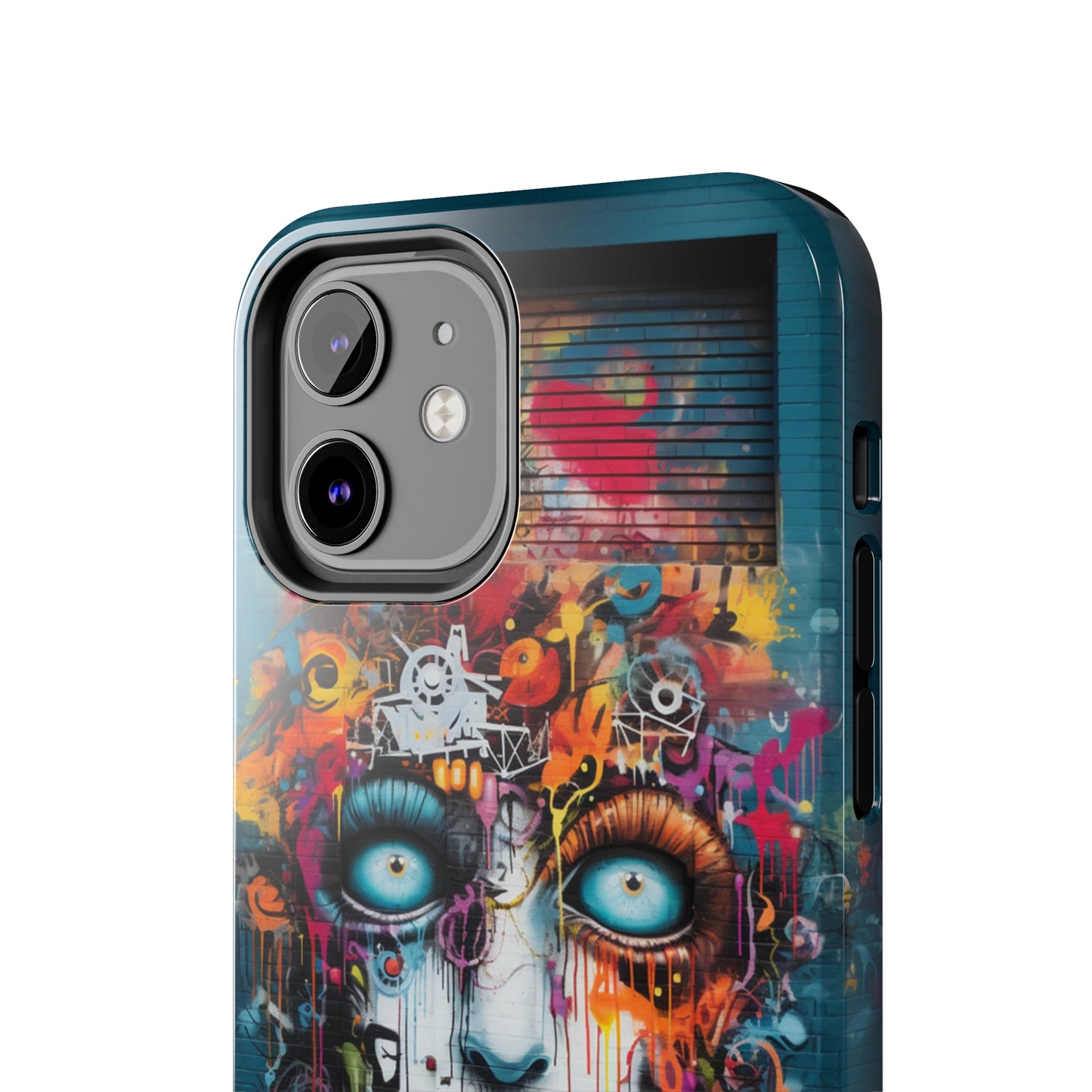 Elevate Your Style with our "Graffiti Face Concrete Wall" Phone Case -Tough Phone Cases