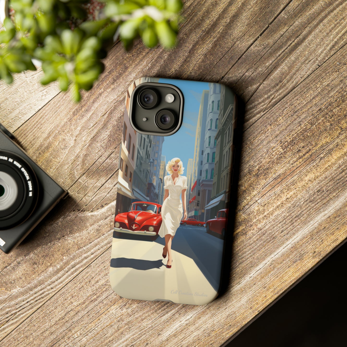 "City Stroll Glamour" Marilyn Monroe Phone Case -Tough Cases