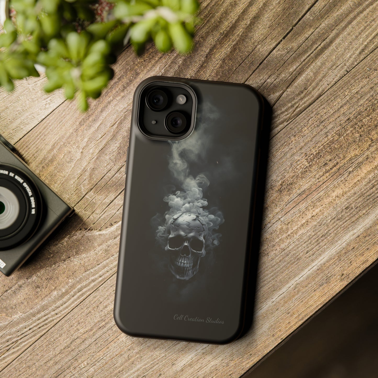 "Ethereal Skull Noir" -MagSafe Tough iPhone Cases