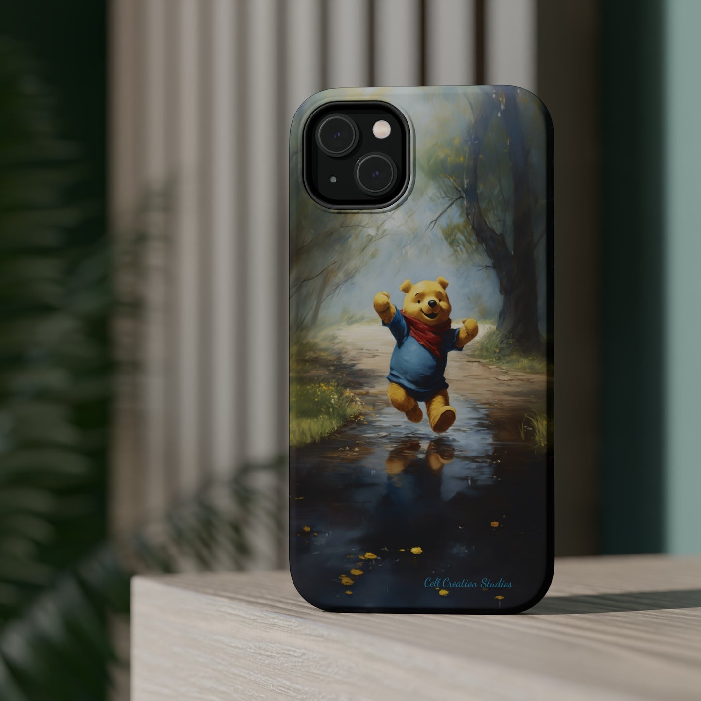 Introducing the "Winnie-The-Pooh Puddle Splash" Cell Phone Case – A Splash of Nostalgic Fun -MagSafe Tough Cases