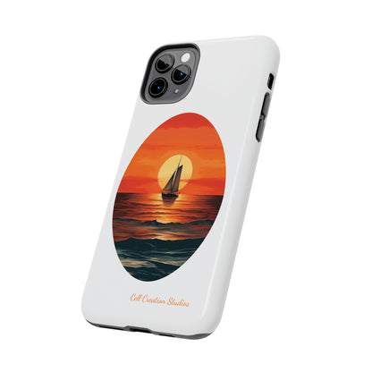 "Sailboat Sunset Serenity" -Tough iPhone Cases