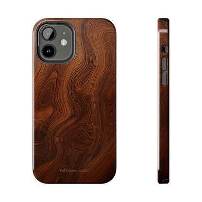 Introducing the "Natural Woodgrain" Cell Phone Case – Embrace Organic Beauty with Wood Pattern Design -Tough Phone Cases