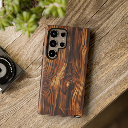 "Wood Grain Elegance" Tough Samsung Galaxy Cases