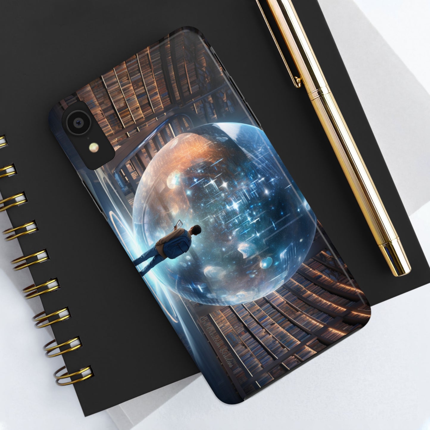 Introducing the "Library Luminary" Cell Phone Case – Where Knowledge Meets Mystery -Tough Phone Cases