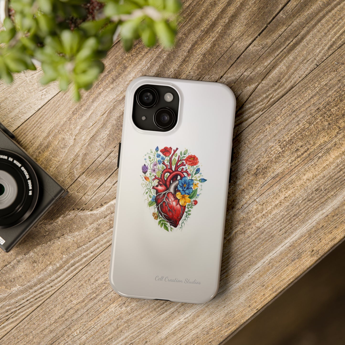 "Floral Heart Harmony" -Tough iPhone Cases