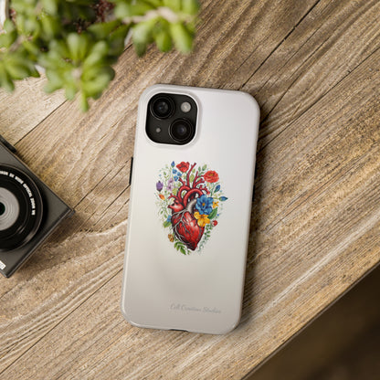 "Floral Heart Harmony" -Tough iPhone Cases