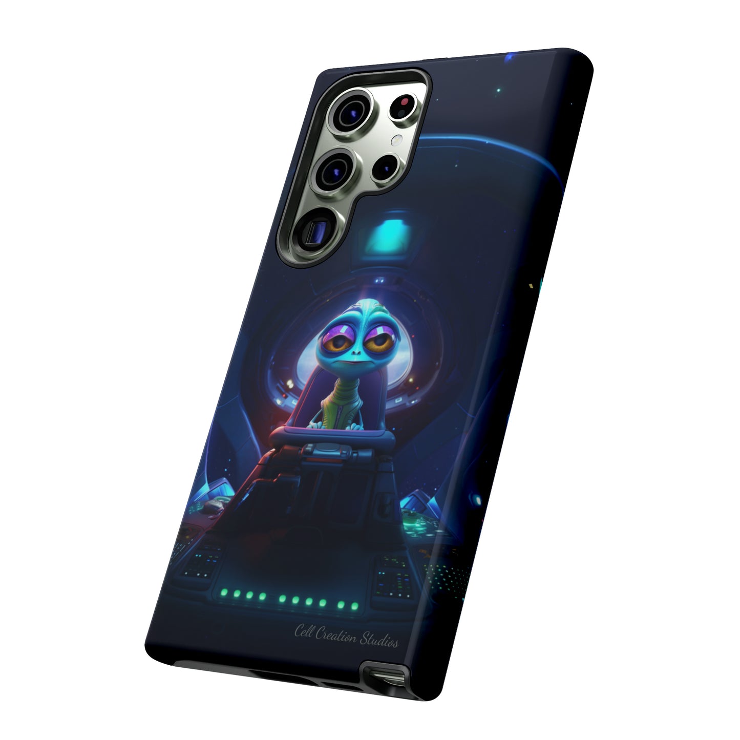 The "Cosmic Cruising Bored Alien" Phone Case -Tough Cases