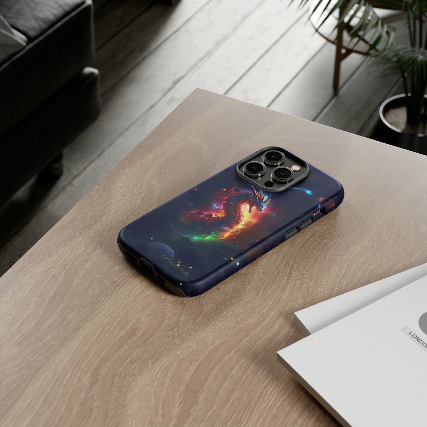 "Cosmic Dragon Unleashed" -Tough iPhone Cases