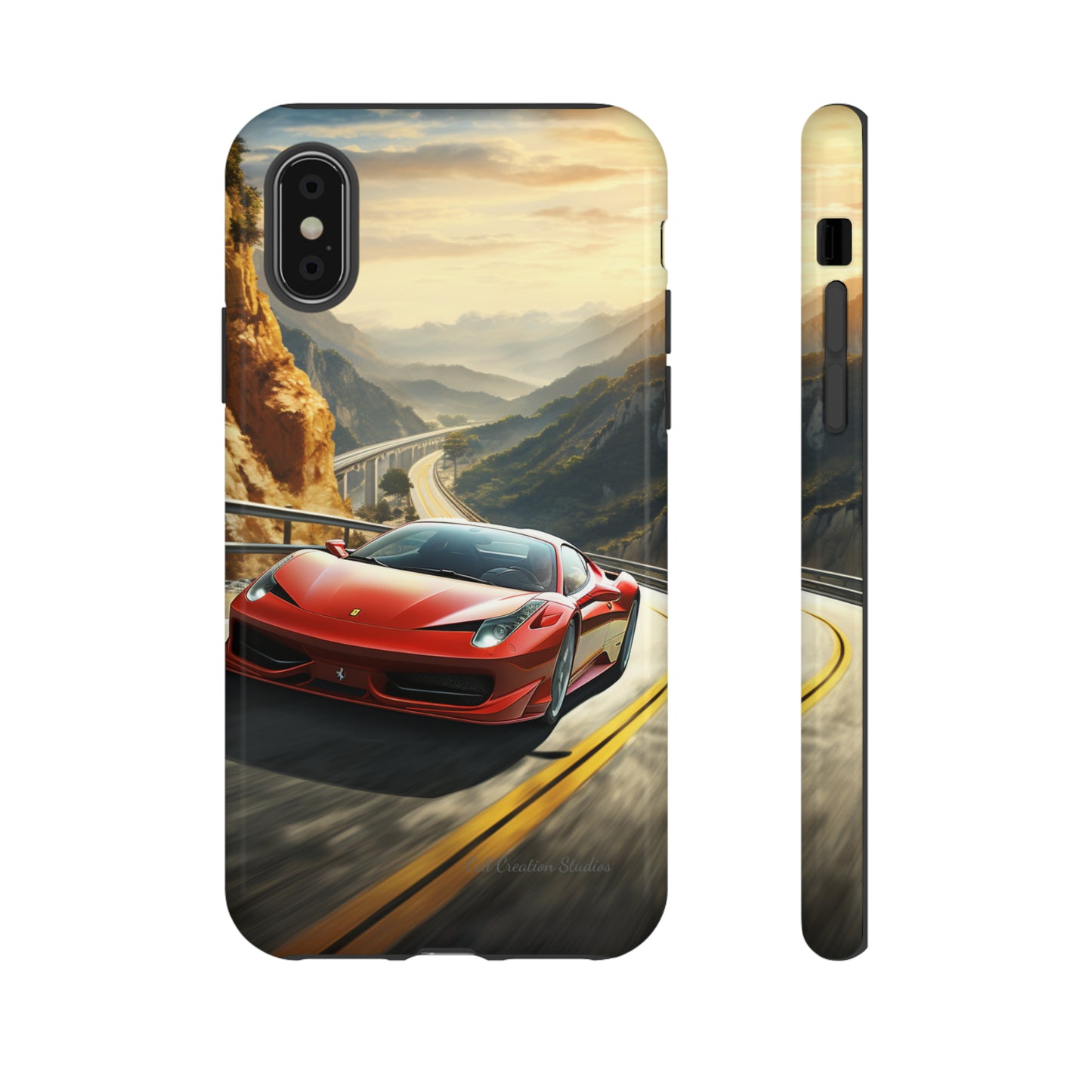 "Mountain Majesty Ferrari Edition" -Tough iPhone Cases