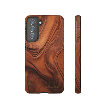 The "Natural Elegance" Wood Pattern Phone Case-Tough Cases