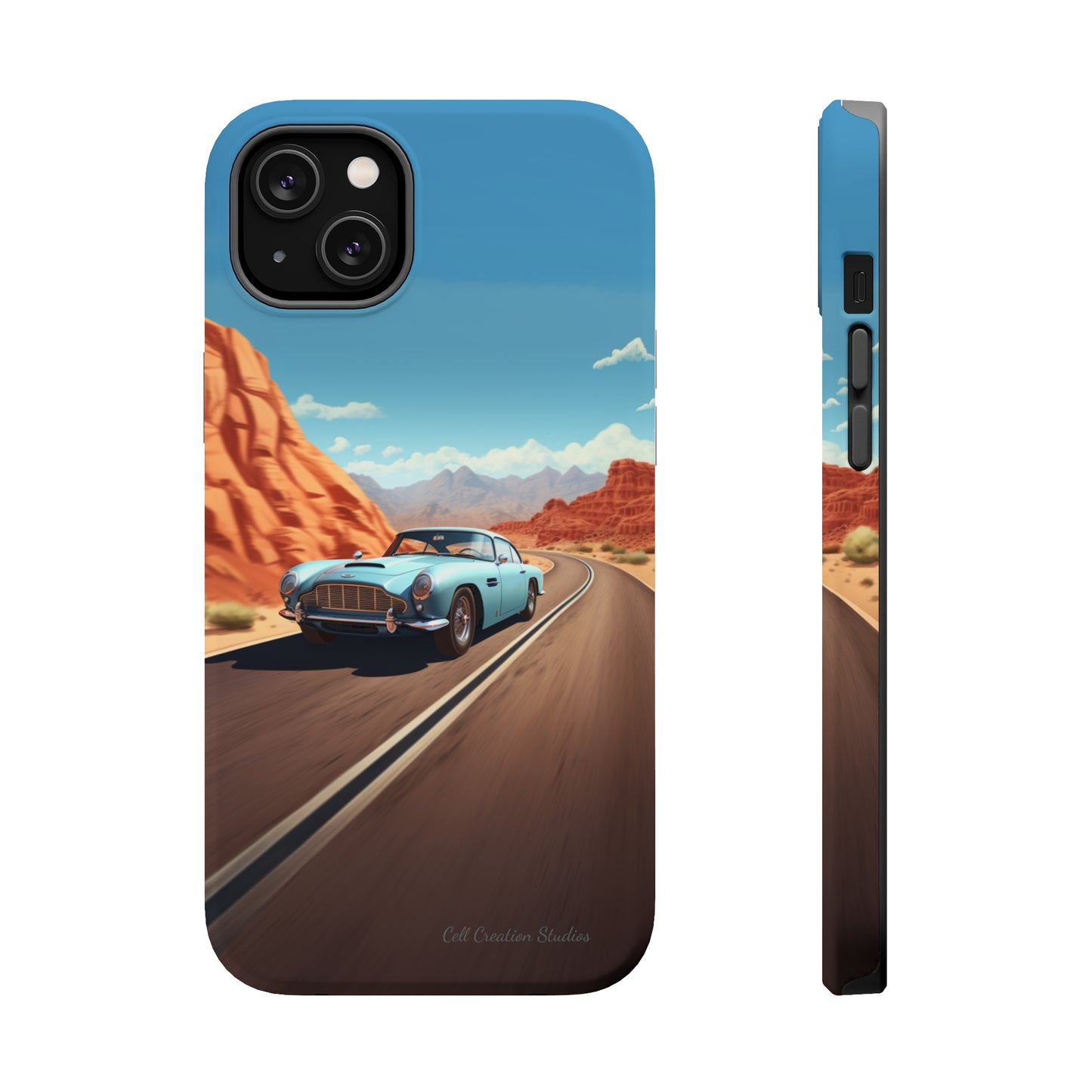 "Silver Racing Legend" -MagSafe Tough iPhone Cases