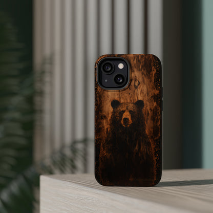 "Bear Wood Grain"-MagSafe Tough Cases