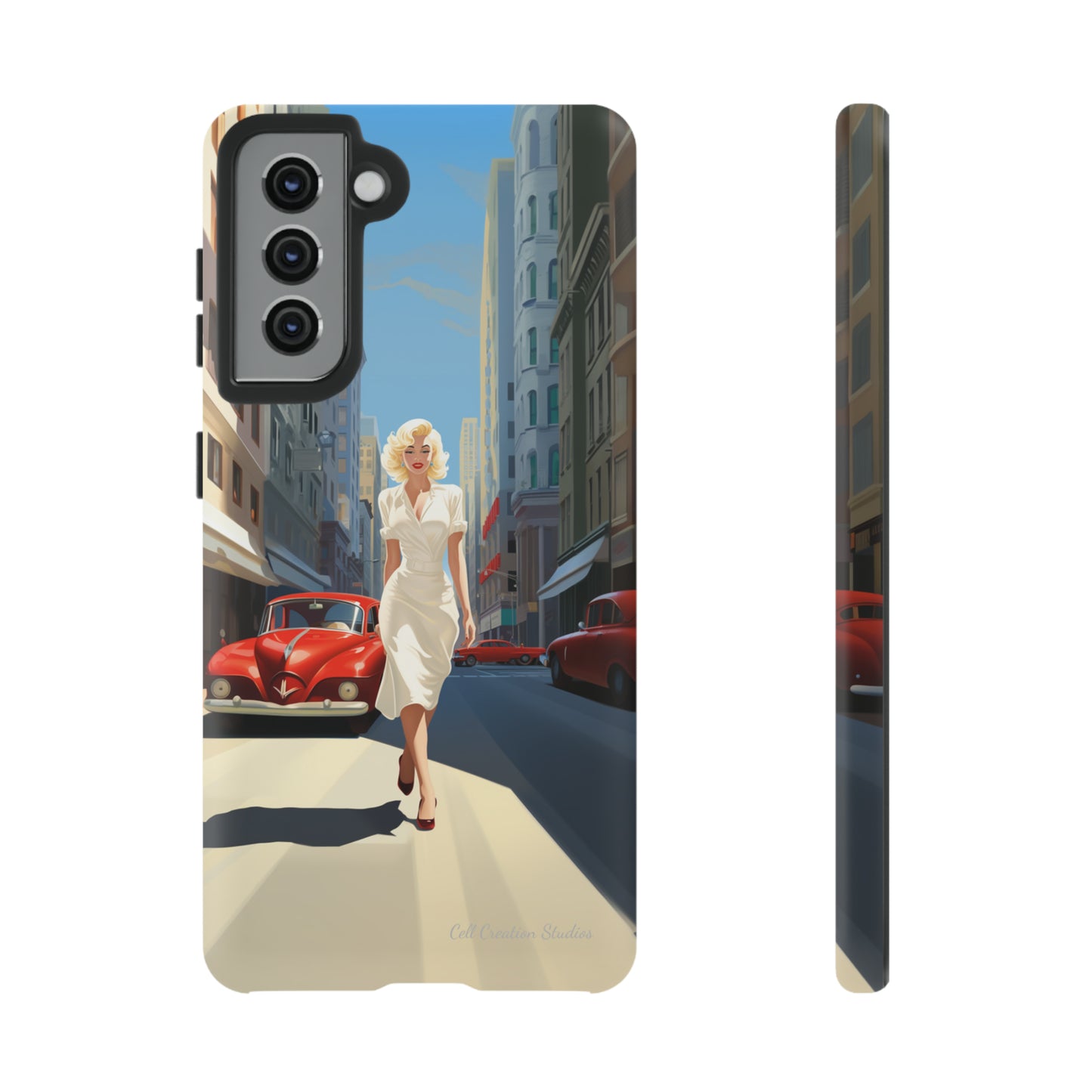 "City Stroll Glamour" Marilyn Monroe Phone Case -Tough Cases