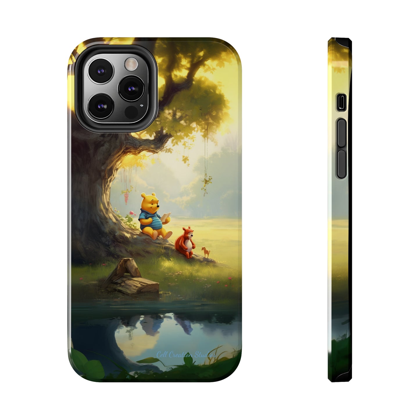 Introducing the "Winnie-The-Pooh Storytime" Cell Phone Case – A Nostalgic Journey with Friends -Tough Phone Cases