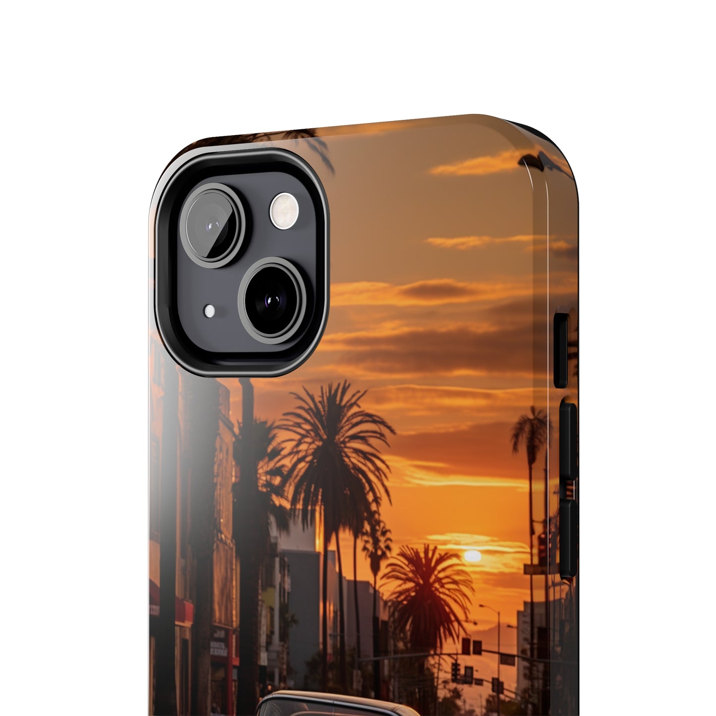 "Sunset Boulevard Classic Red Car" Cell Phone Case -Tough Phone Cases