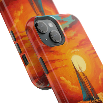 "Sailboat Sunset" - MagSafe Tough iPhone Cases