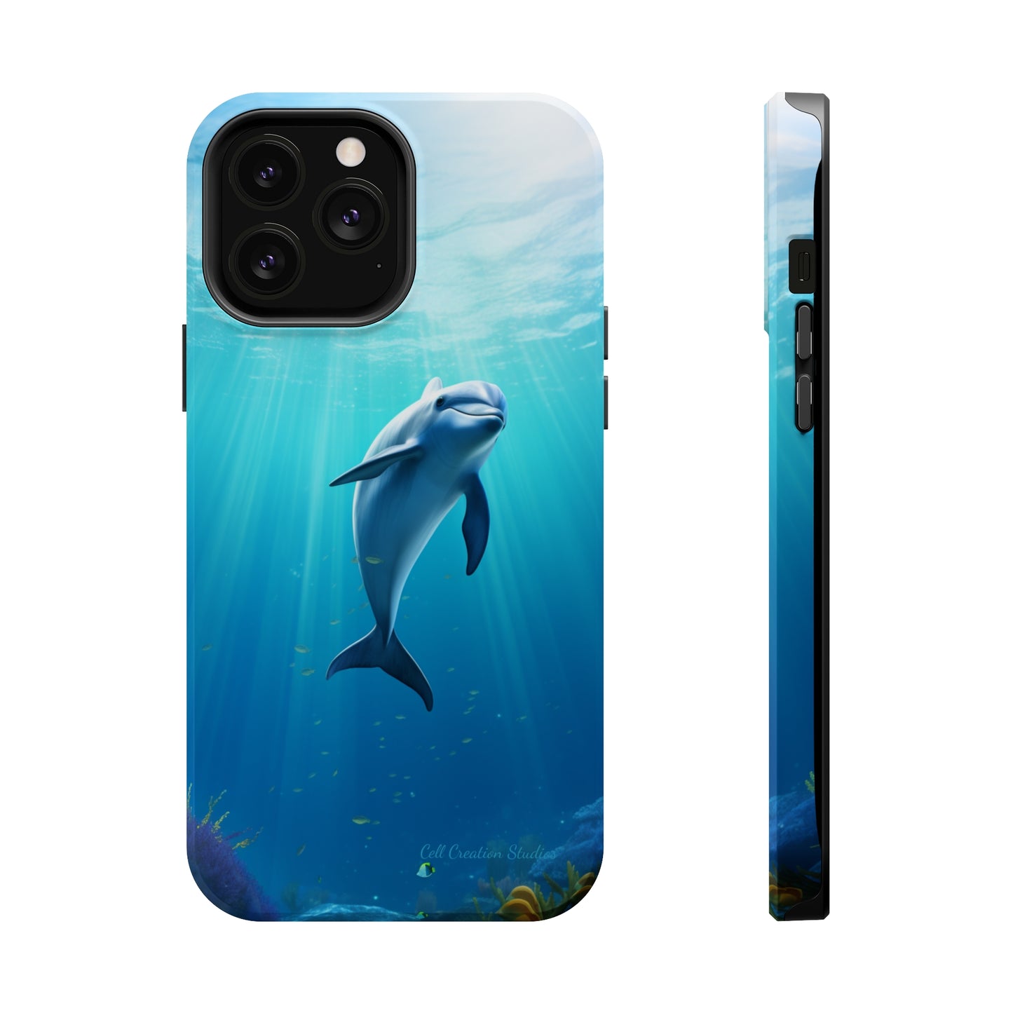 The "Dolphin Serenity" -MagSafe Tough iPhone Cases