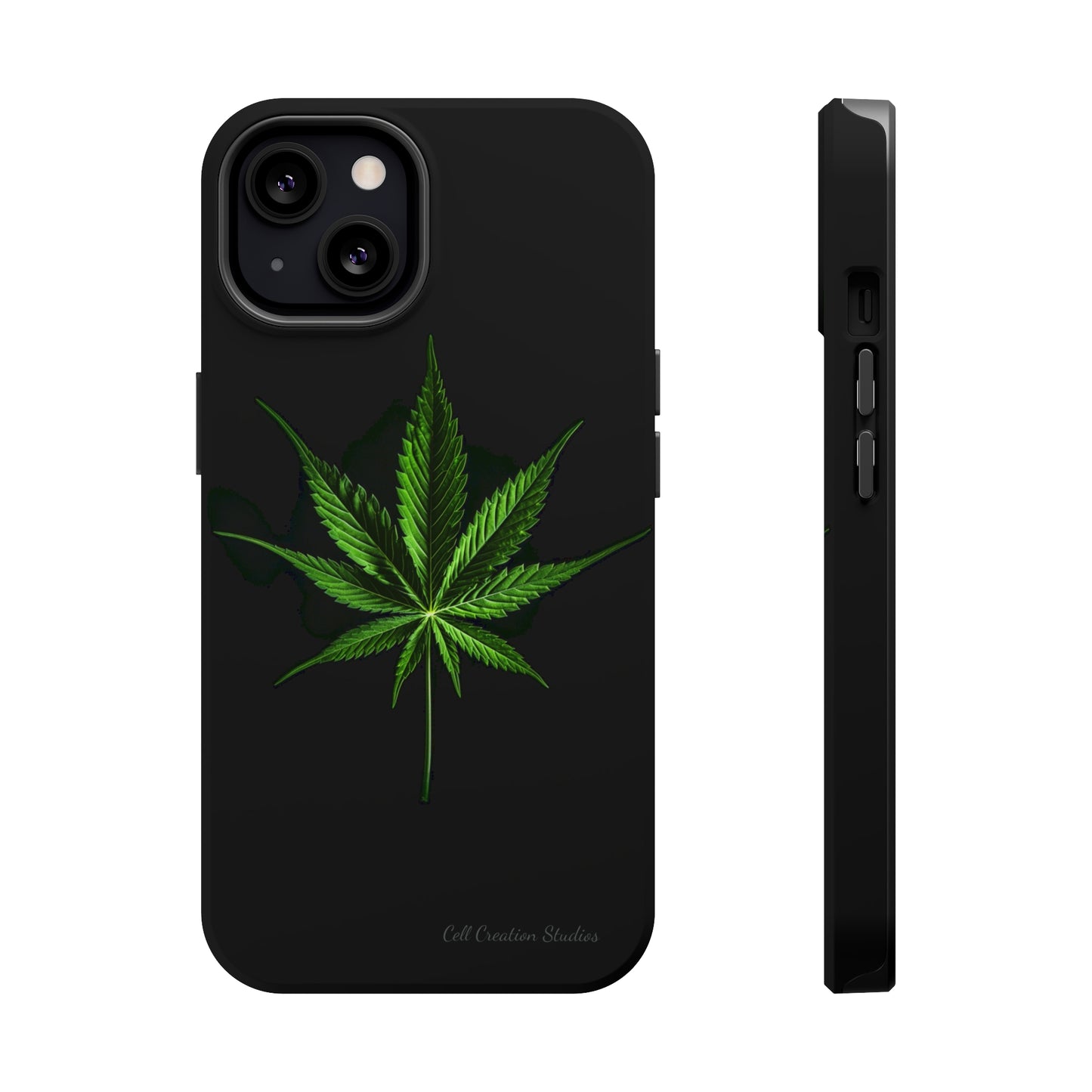 "Cannabis Chic" Marijuana Leaf Phone Case -MagSafe Tough Cases