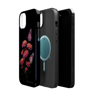 "Achillea Desert Eve Deep Rose & Butterfly" Phone Case -MagSafe Tough Case