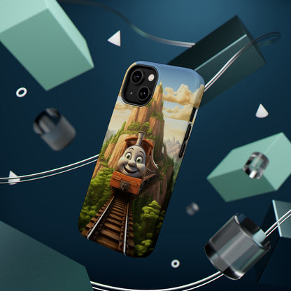 The "Mountain Journey Train" Character Phone Case -MagSafe Tough Cases