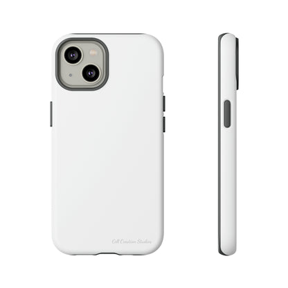 "Pure Elegance White" -Tough iPhone Cases