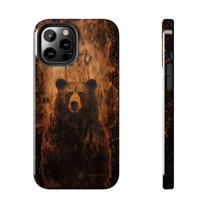 "Bear Wood Grain"-Tough Phone Cases