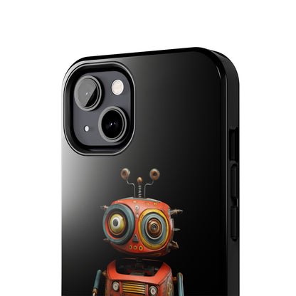 Introducing the "Toy Robot Delight" Cell Phone Case – Embrace Nostalgia with a Playful Robotic Companion! -Tough Phone Cases