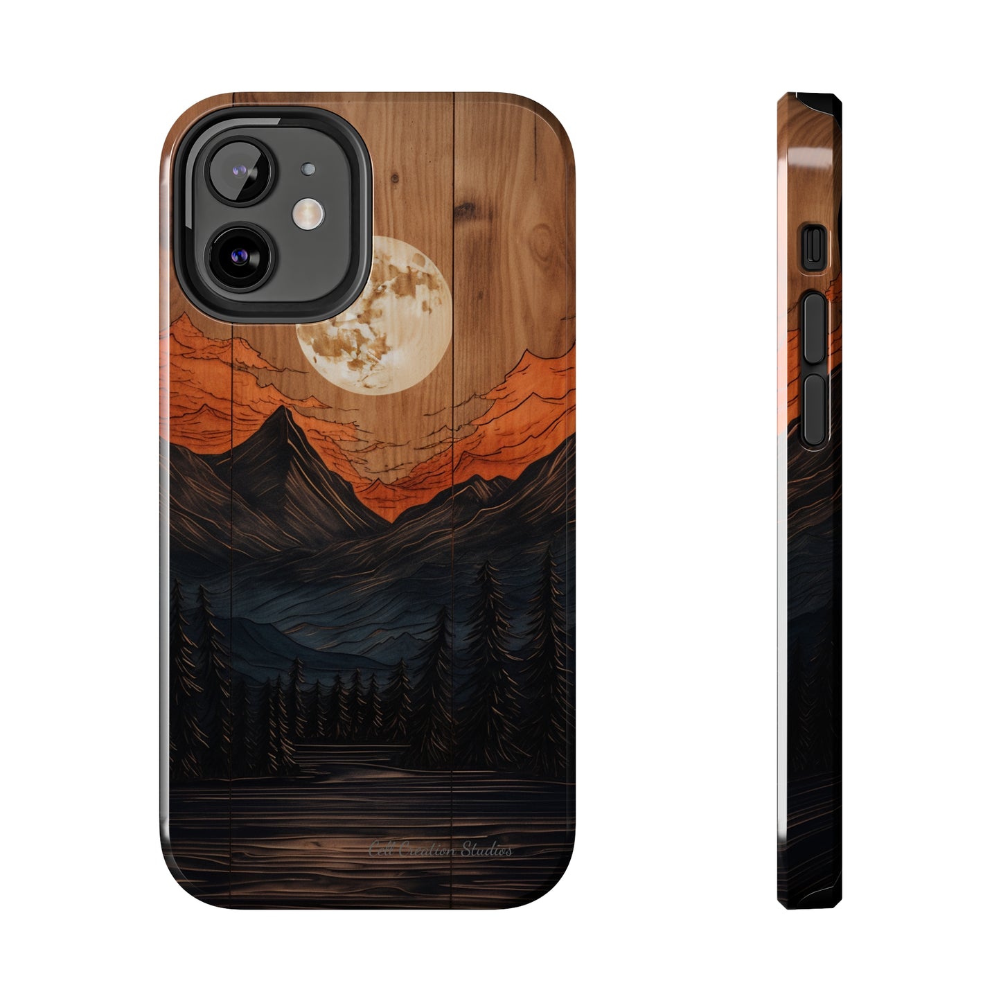 "Elevate Your Style with the Mountain Moonlight Phone Case" -Tough Phone Cases