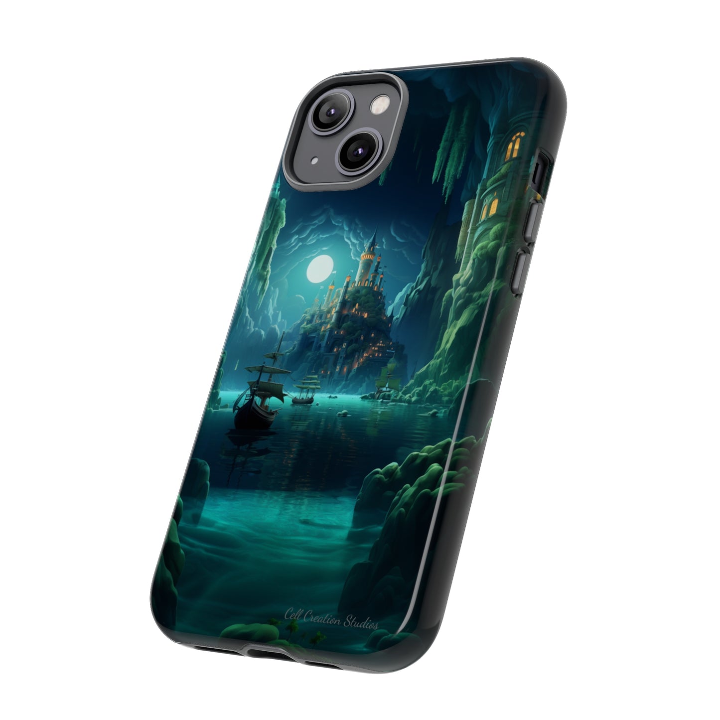 Introducing the "Moonlit Ancient City" Cell Phone Case – Explore Mysteries in the Glow of Moonlight -Tough Cases