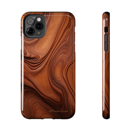 The "Natural Elegance" Wood Pattern Phone Case -Tough Phone Cases