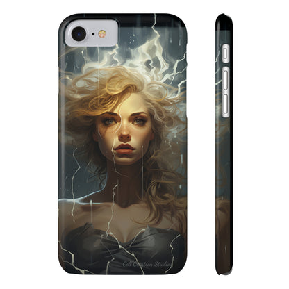 Introducing the "Electrifying Beauty" Cell Phone Case – Sparks of Style and Power -Slim Phone Cases