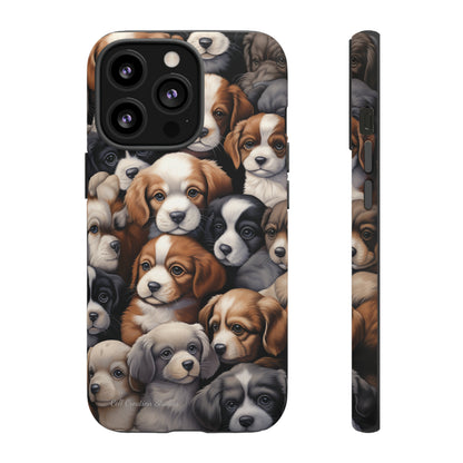 "Puppy Pile" Cuddles Phone Case -Tough Cases