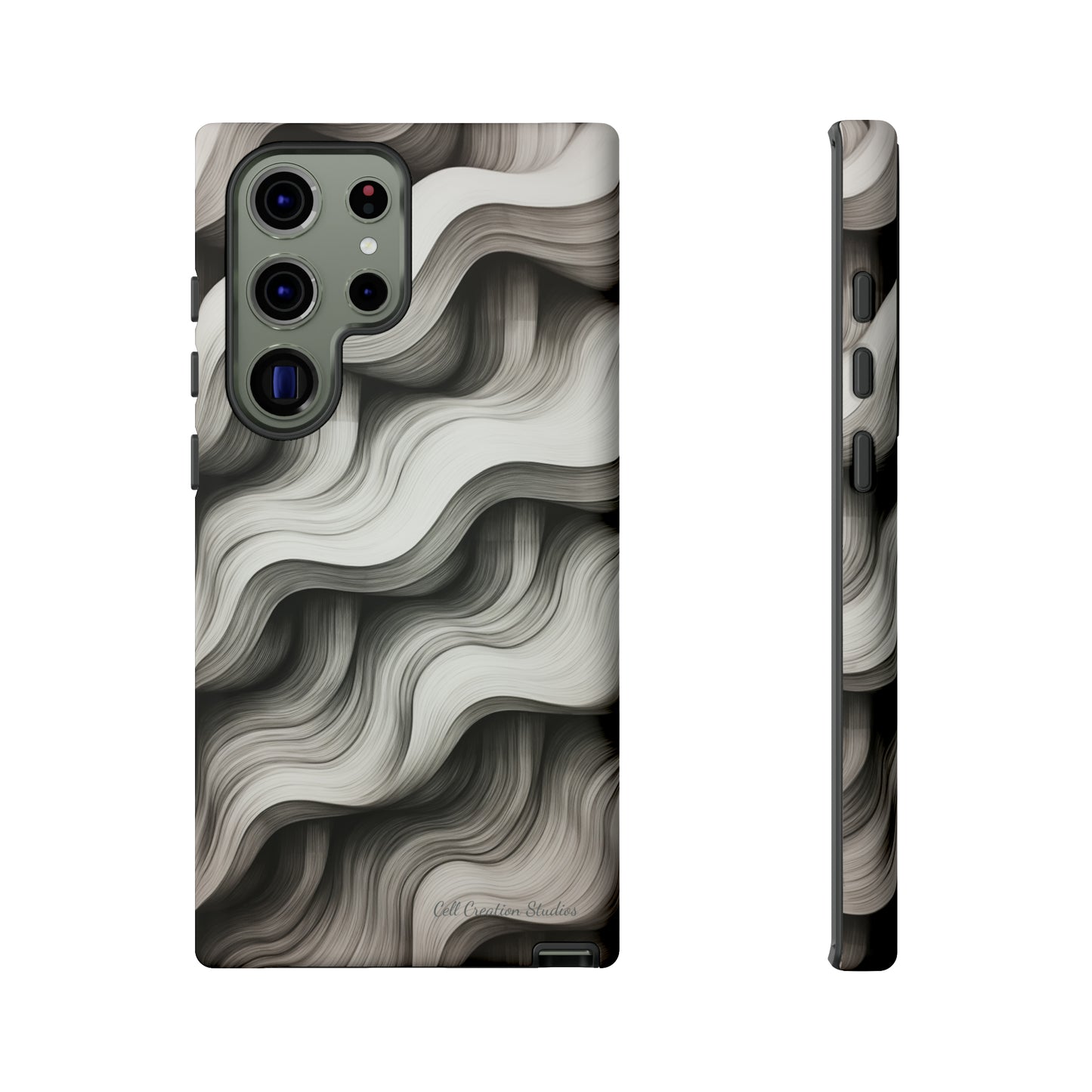 The "Geometric Waves" Cell Phone Case -Tough Cases