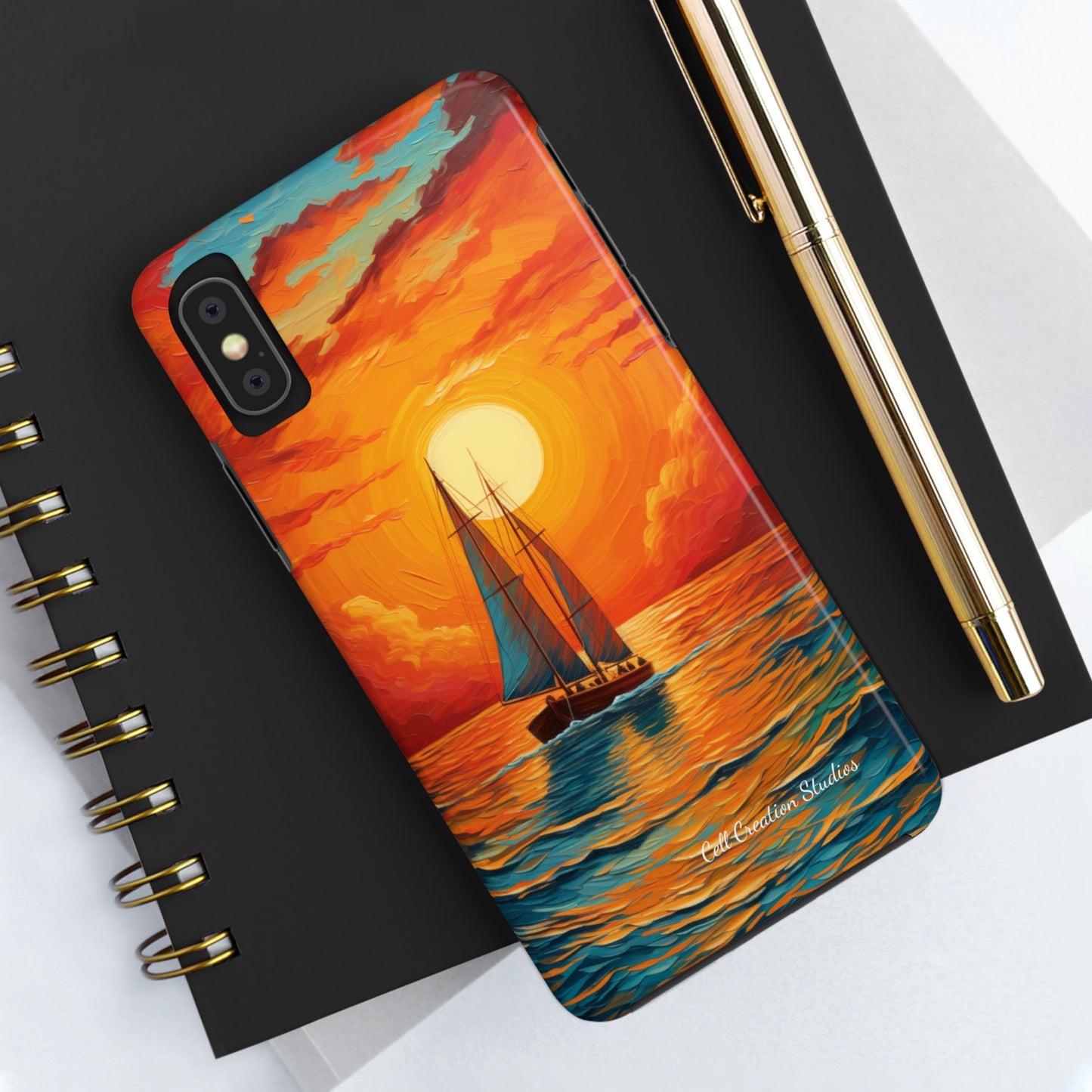 "Sailboat Sunset" -Tough iPhone Cases