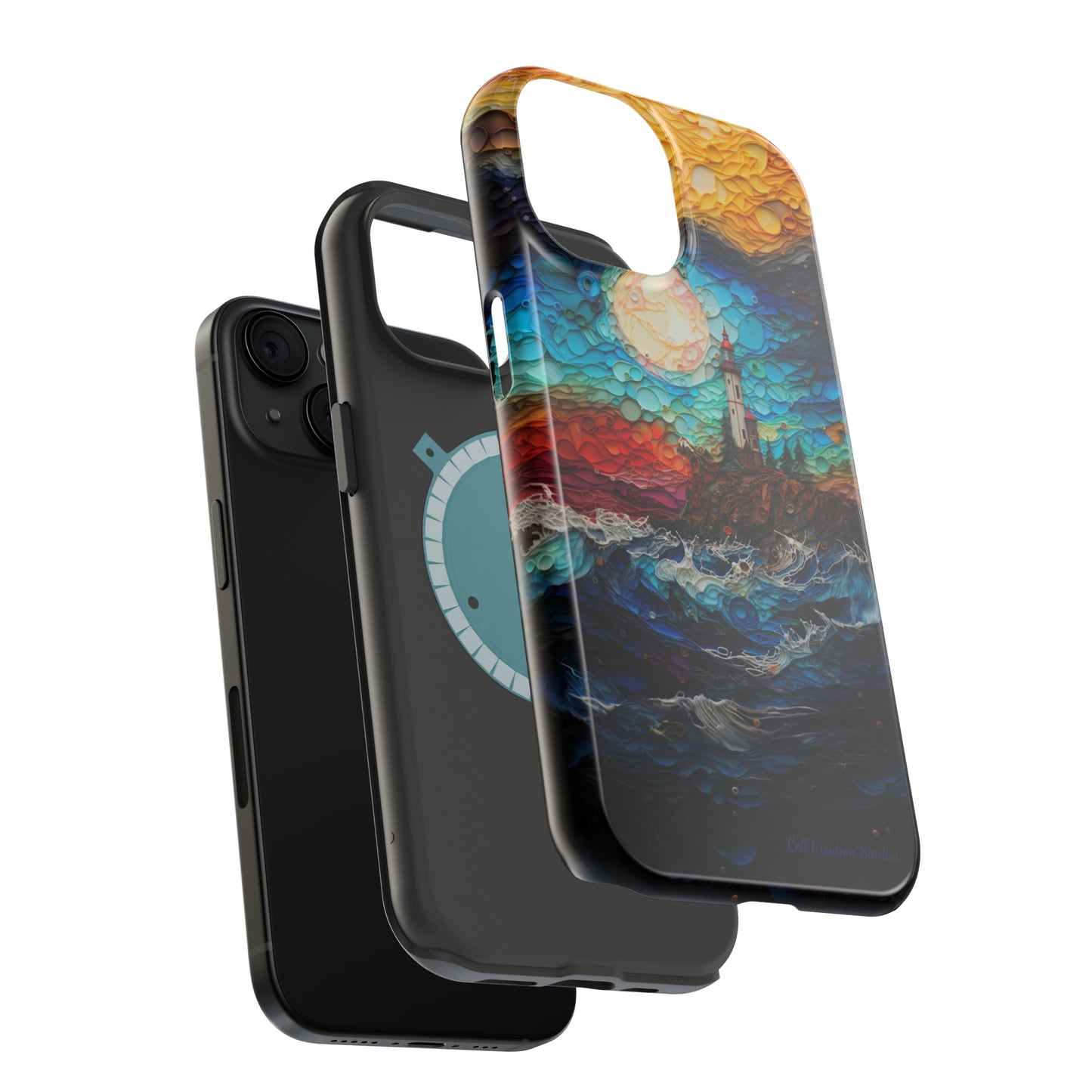 "Coastal Canvas Guardian" -MagSafe Tough iPhone Cases