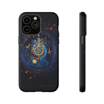 "Cosmic Clock Elegance" -Tough iPhone Cases