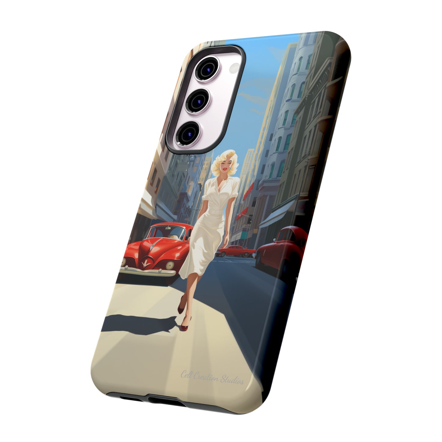 "City Stroll Glamour" Marilyn Monroe Phone Case -Tough Cases