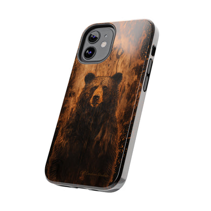 "Bear Wood Grain"-Tough Phone Cases