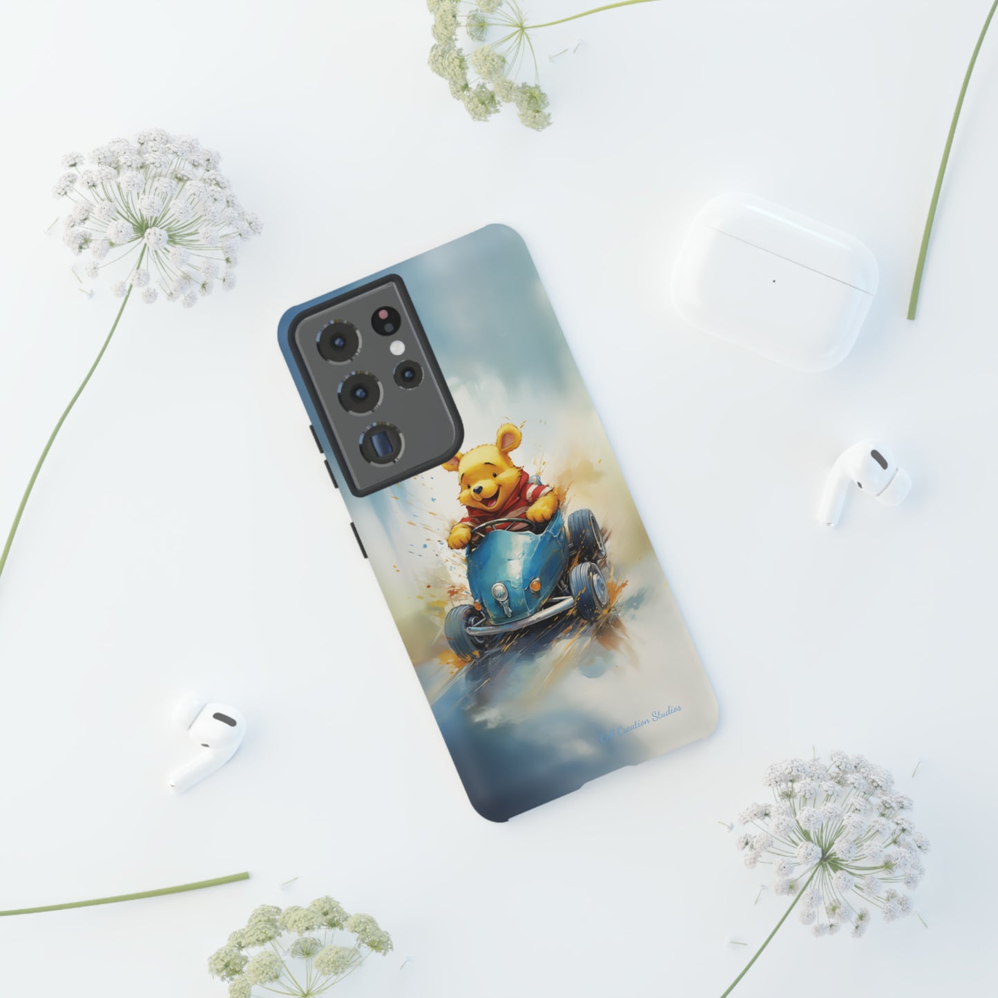 "Winnie-the-Pooh's Race Day" Phone Case -Tough Cases