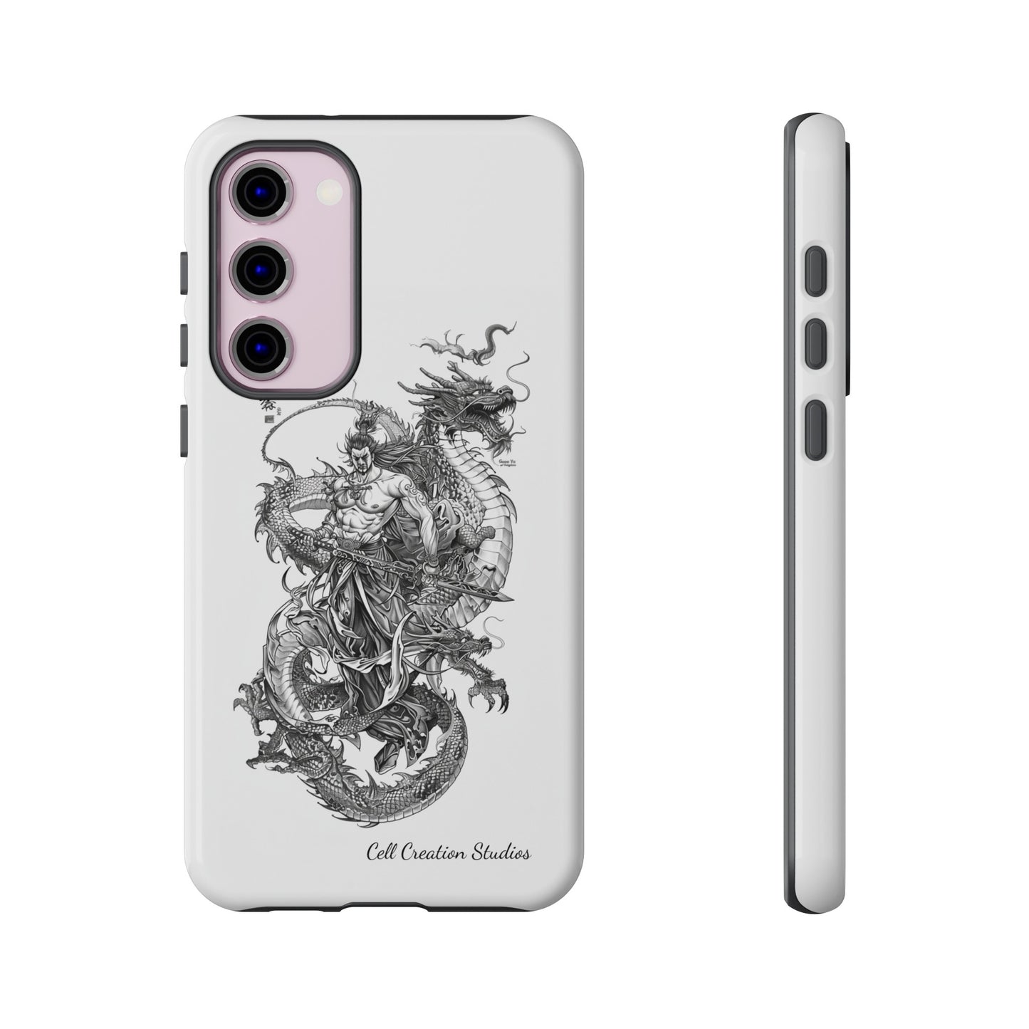 "Samurai and Dragon Sketch" -Tough Samsung Galaxy Cases