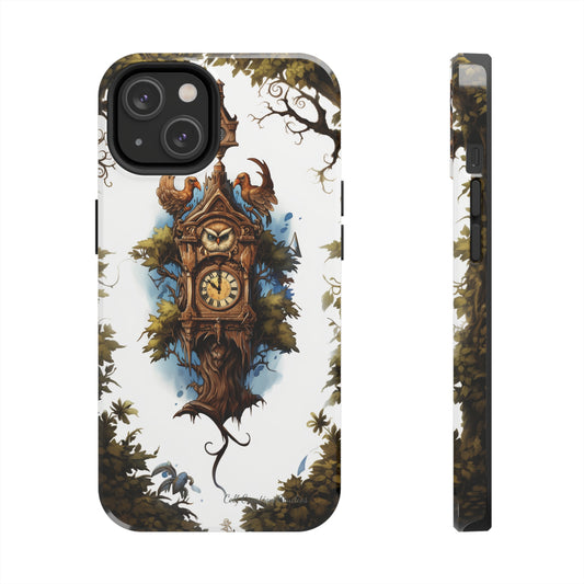 Introducing the "Timeless Charm Cuckoo Clock" Cell Phone Case – Embrace Vintage Elegance -Tough Phone Cases