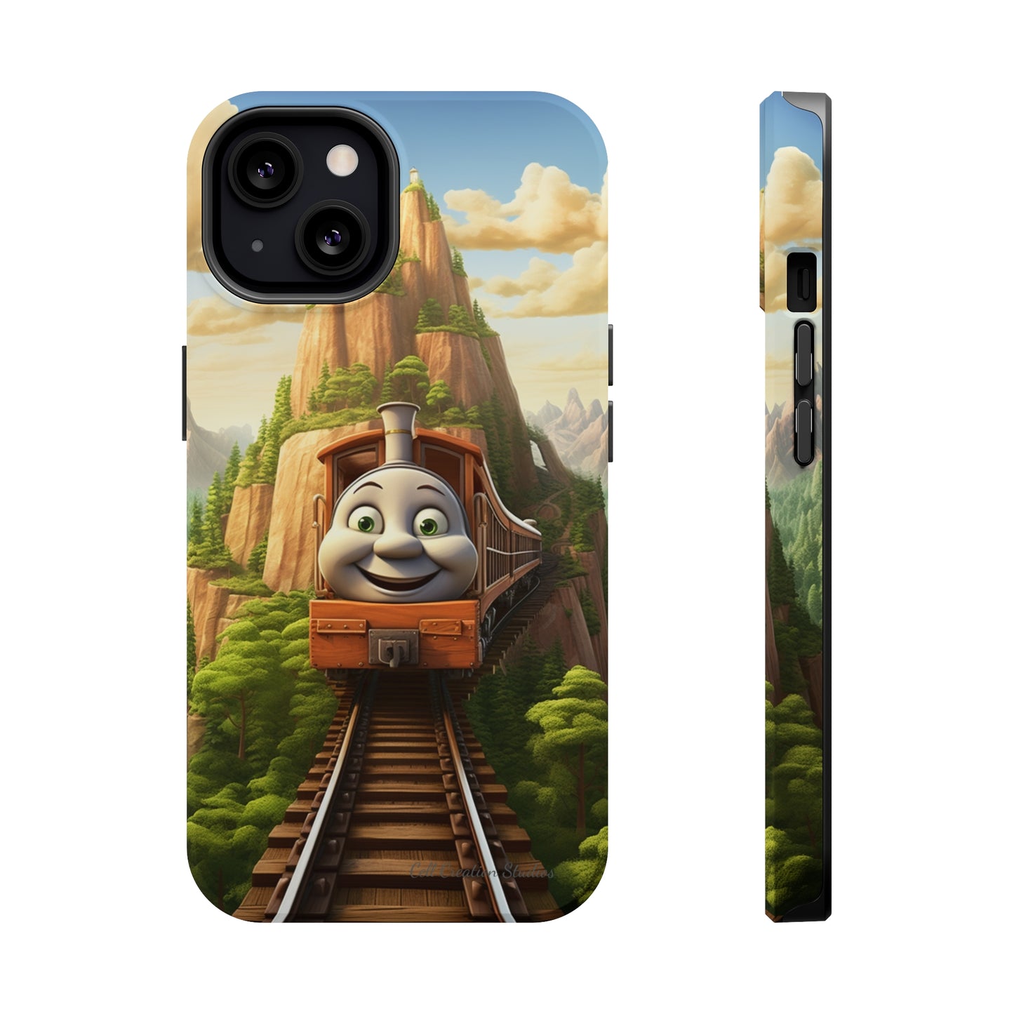 The "Mountain Journey Train" Character Phone Case -MagSafe Tough Cases