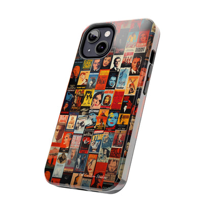 Introducing the "Vintage Movie Poster Collage" Cell Phone Case – Timeless Hollywood Charm -Tough Phone Cases