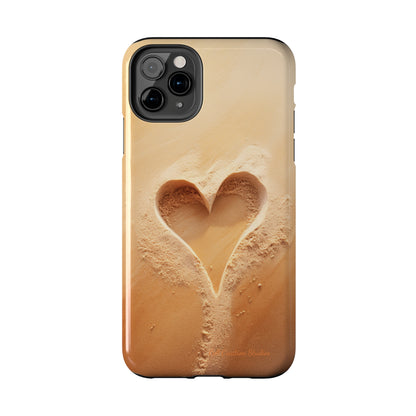 "Eternal Love: Sand Heart" Cell Phone Case -Tough Phone Cases