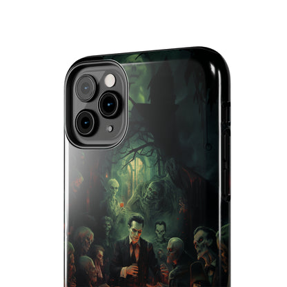 Introducing the "Ghoulish Gala" Cell Phone Case – Dracula's Halloween Soiree -Tough Phone Cases